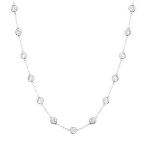 Dorsey clemence white sapphire necklace